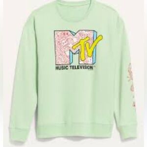 MTV Music Television Mint Green Sweatshirt